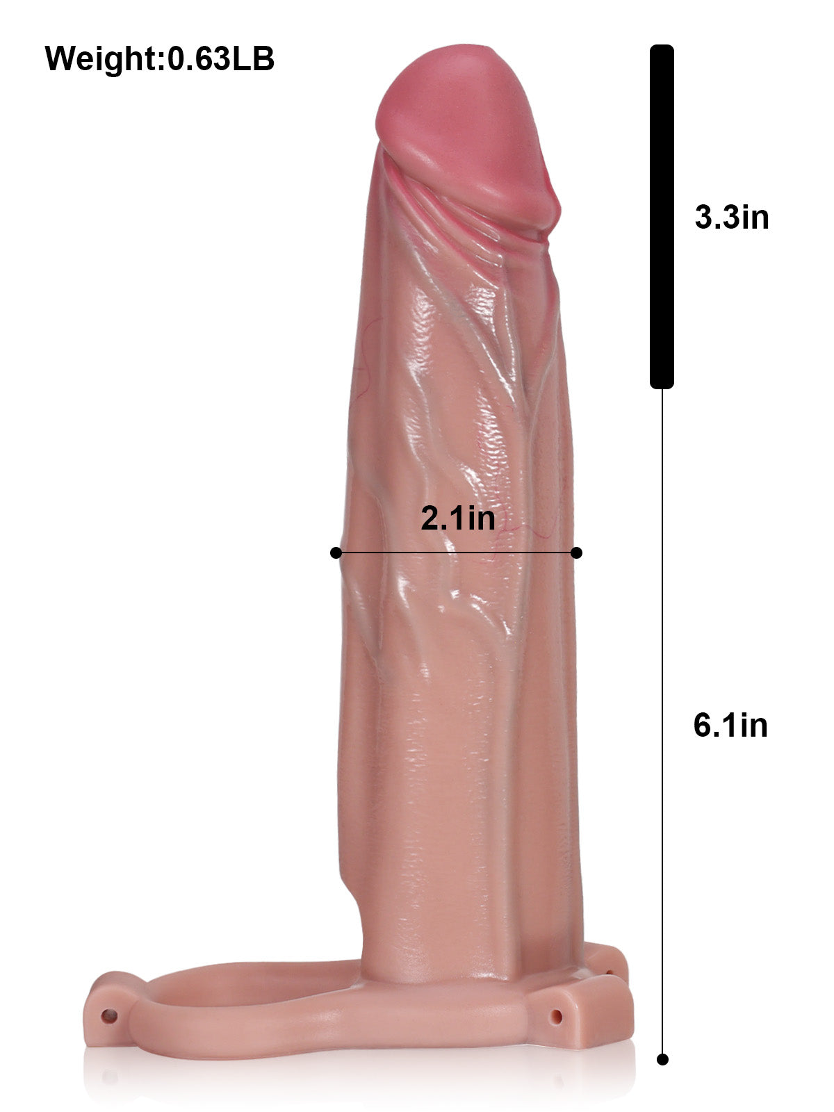Alfie 9.4" x 2" Wearable Realistic Huge Penis Extender