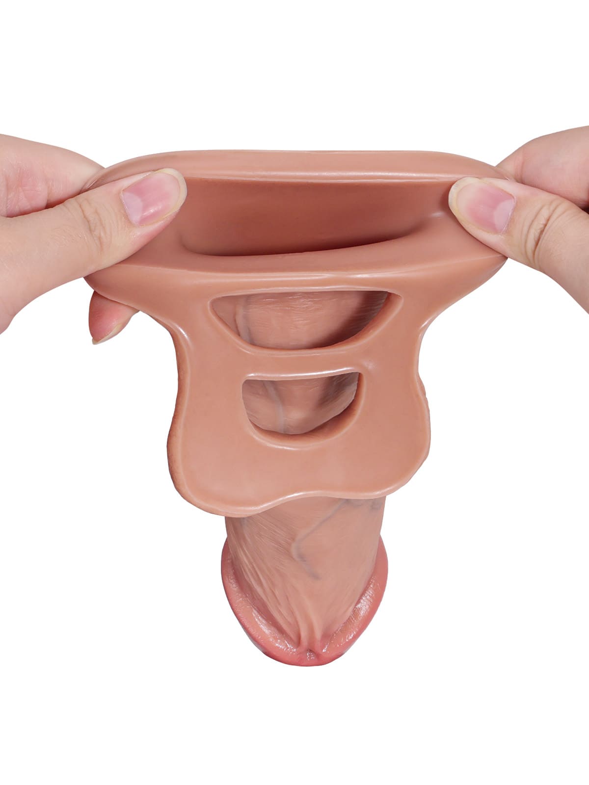 Brandon 8.1" x 1.7" Soft Realistic Huge Penis Extension Sleeve