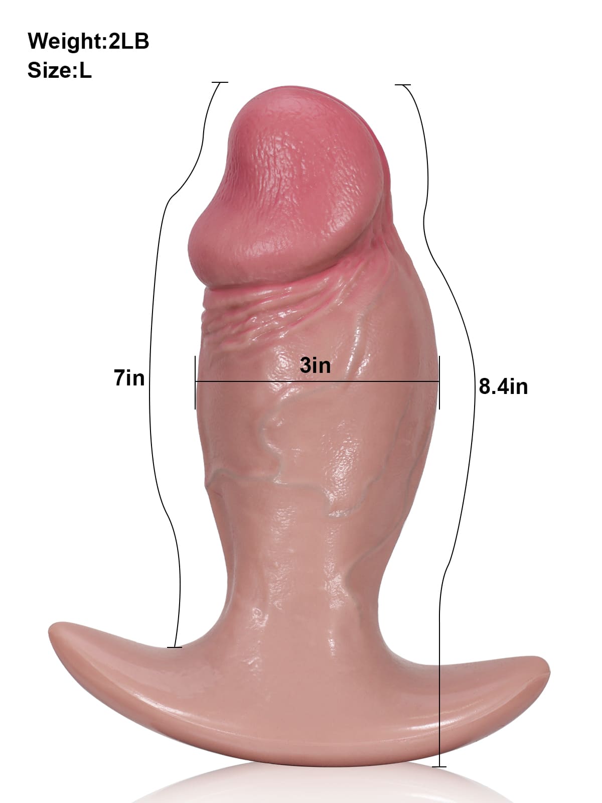 Adam 6.5" x 2.2" -S Best Realistic Soft Dildo Butt Plug
