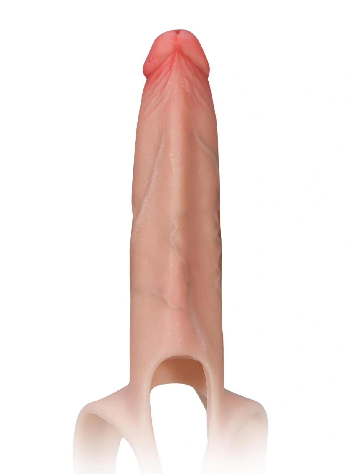 Emberfall 7.5" x 2" Hollow Strap-On with Penis Extension Sleeve For Women, Men, and Couples • ED Support • Wearable Design