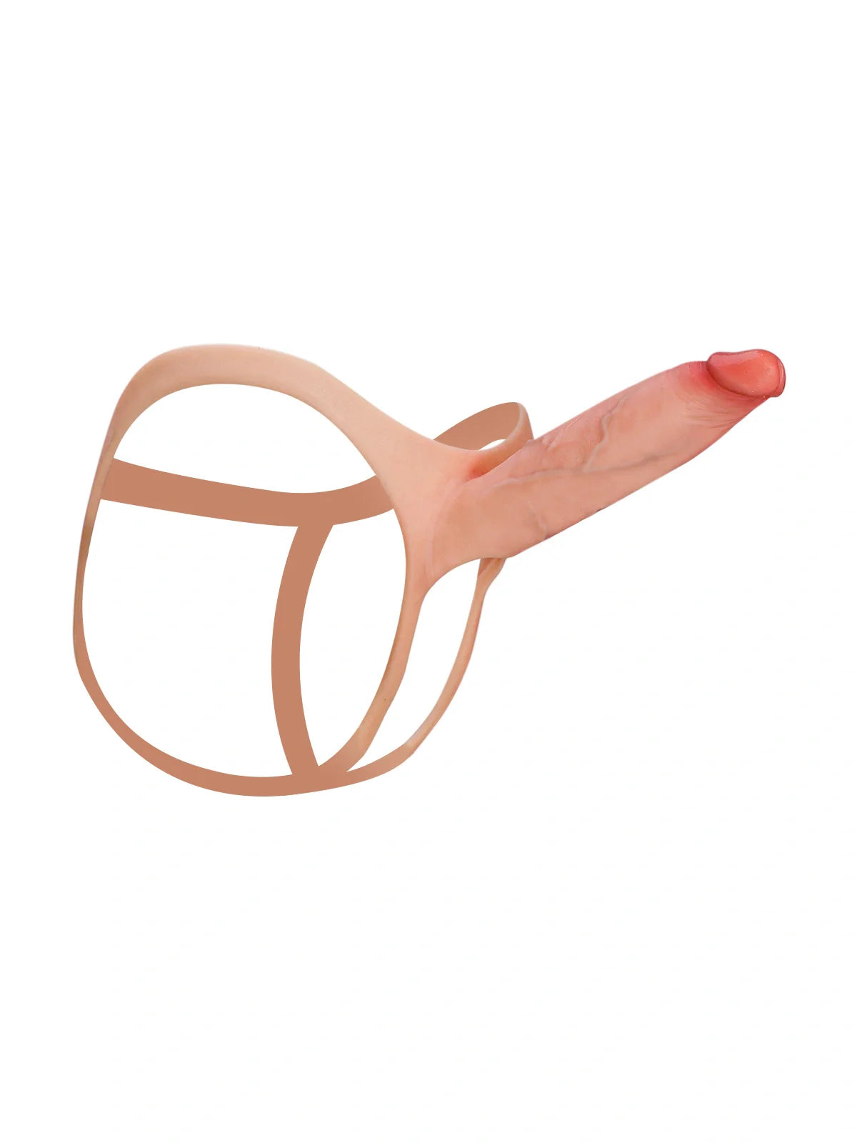 Emberfall 7.5" x 2" Hollow Strap-On with Penis Extension Sleeve For Women, Men, and Couples • ED Support • Wearable Design