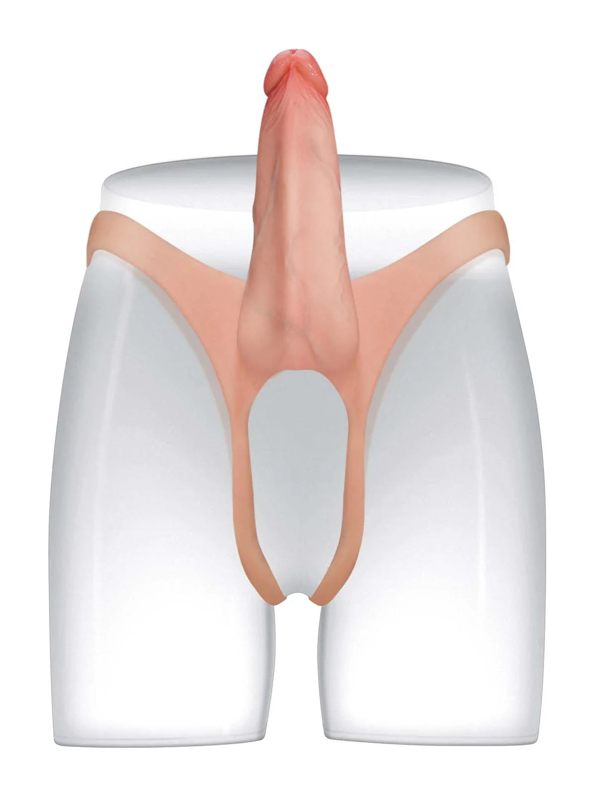 Emberfall 7.5" x 2" Hollow Strap-On with Penis Extension Sleeve For Women, Men, and Couples • ED Support • Wearable Design