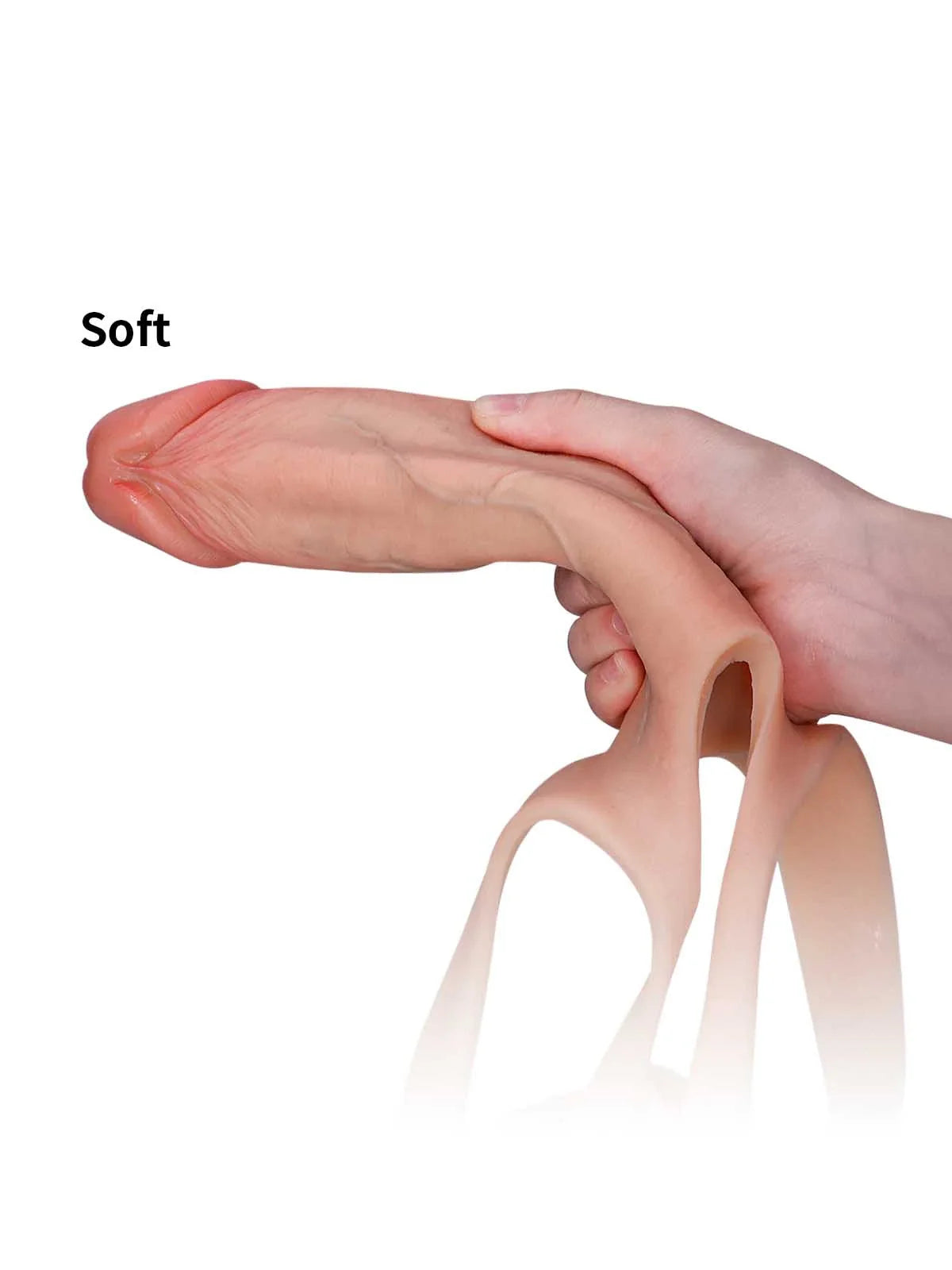 Seraphine 8.3" x 2.2" Wearable Hollow Dildo Strap-On • Penis Extender • ED Sleeve • For Women & Men