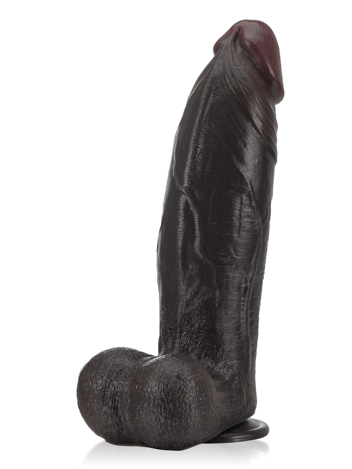 Zeus 11" x 3" BBC Black Strong Extra Huge Thick Dual Density Dildo