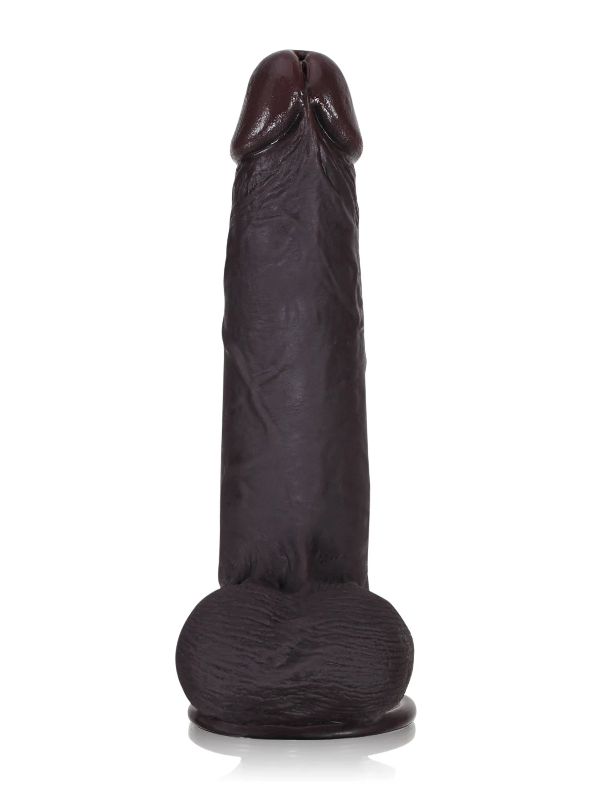 Billy 8.7" x 1.7" Black Sliding Skin Dildo With Moving Balls