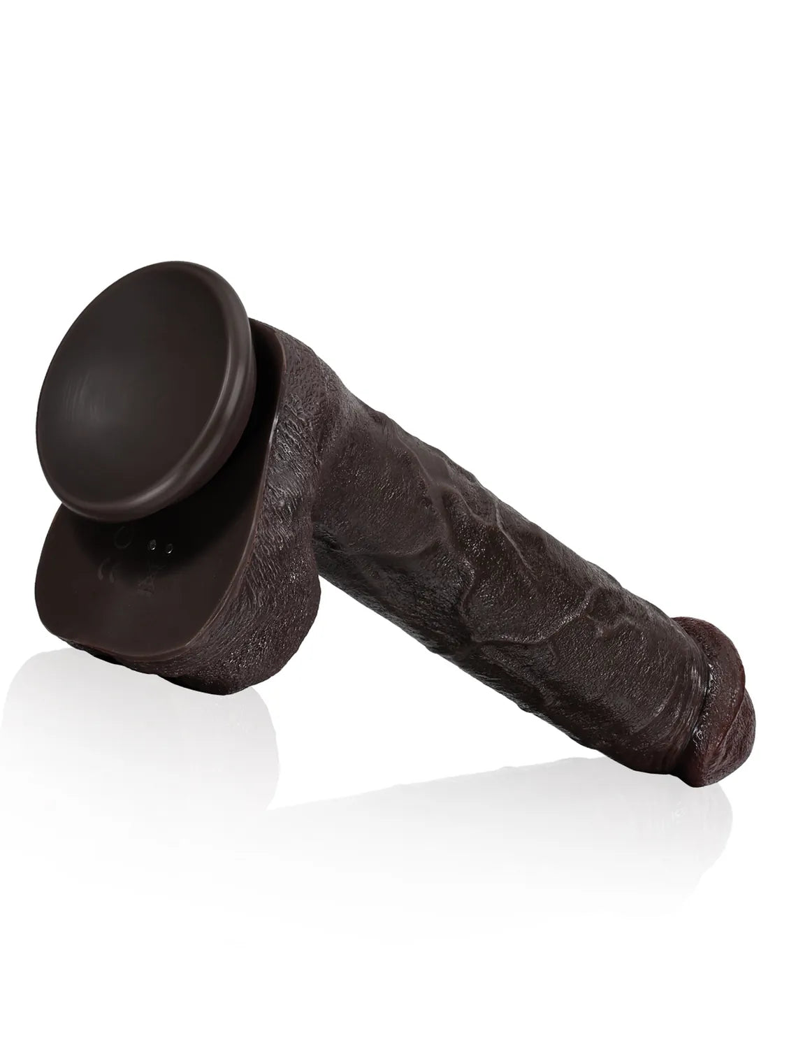 Adrianus 11" x 1.9" Black Big Vibrating Thrusting Dildo 7 Modes Thrusting & 3 Modes Vibrating