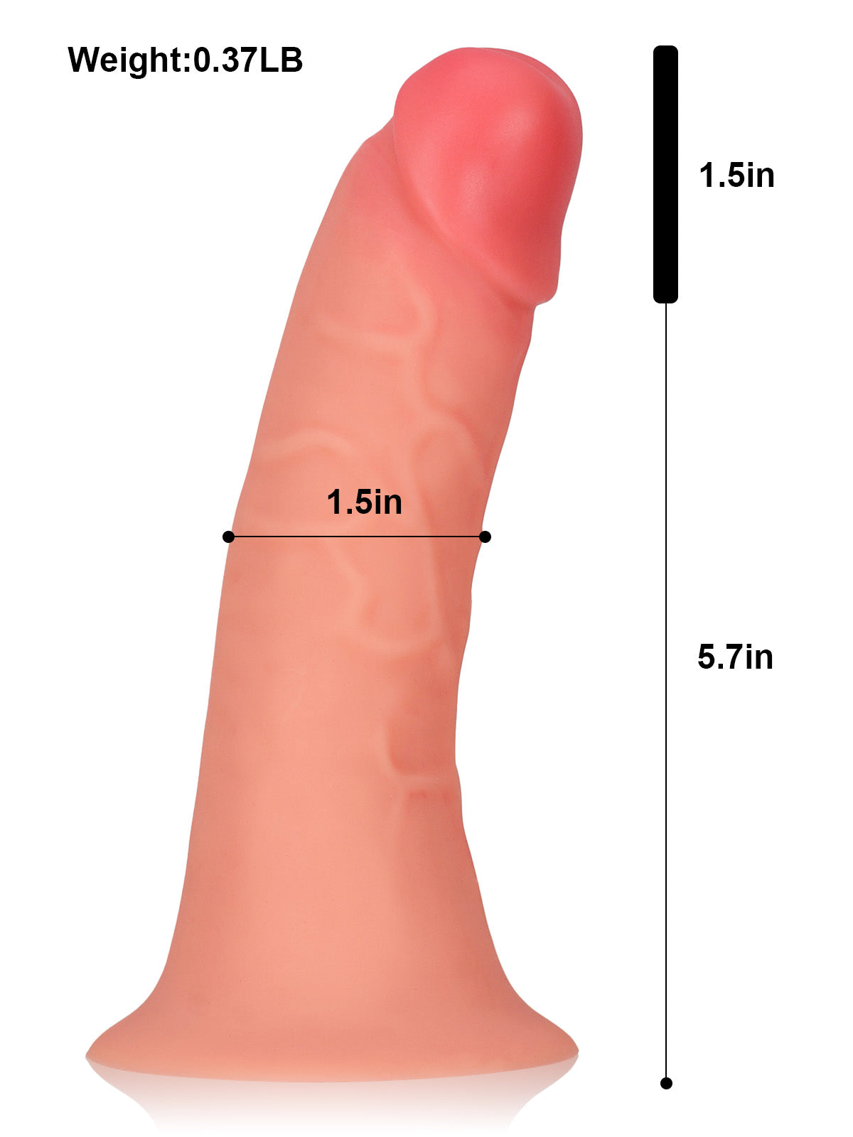 Adrian 7.2" x 1.5" Wearable Penis Sleeve For ED With O-Ring Strap On