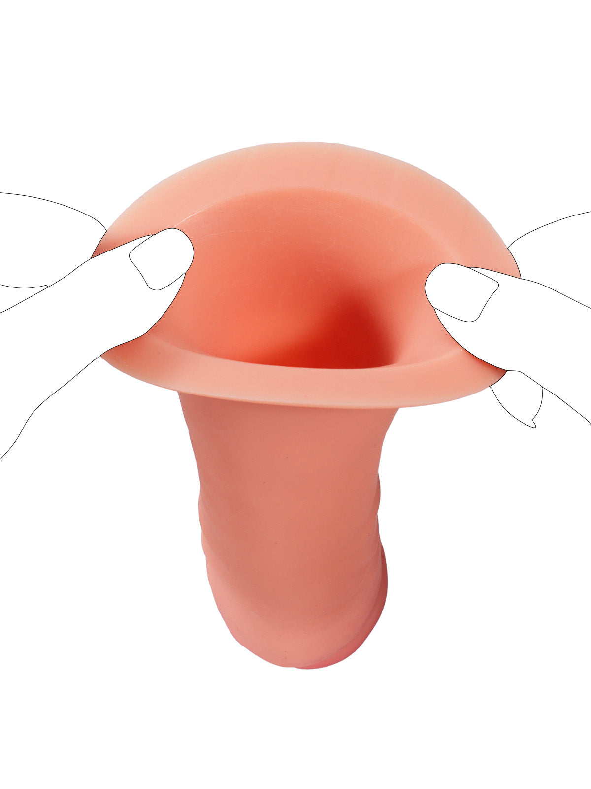 Adrian 7.2" x 1.5" Wearable Penis Sleeve For ED With O-Ring Strap On