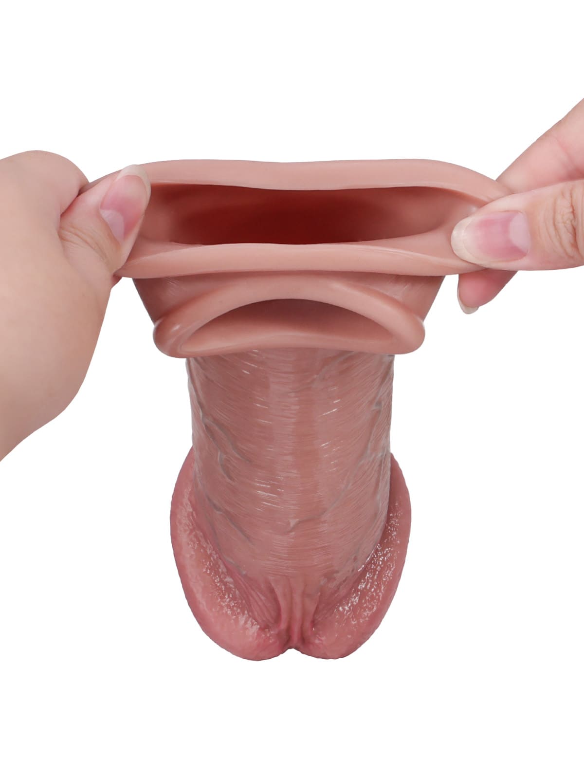 Anthony 8.5" x 2" Big Glans Realistic Huge Penis Extension Sleeve