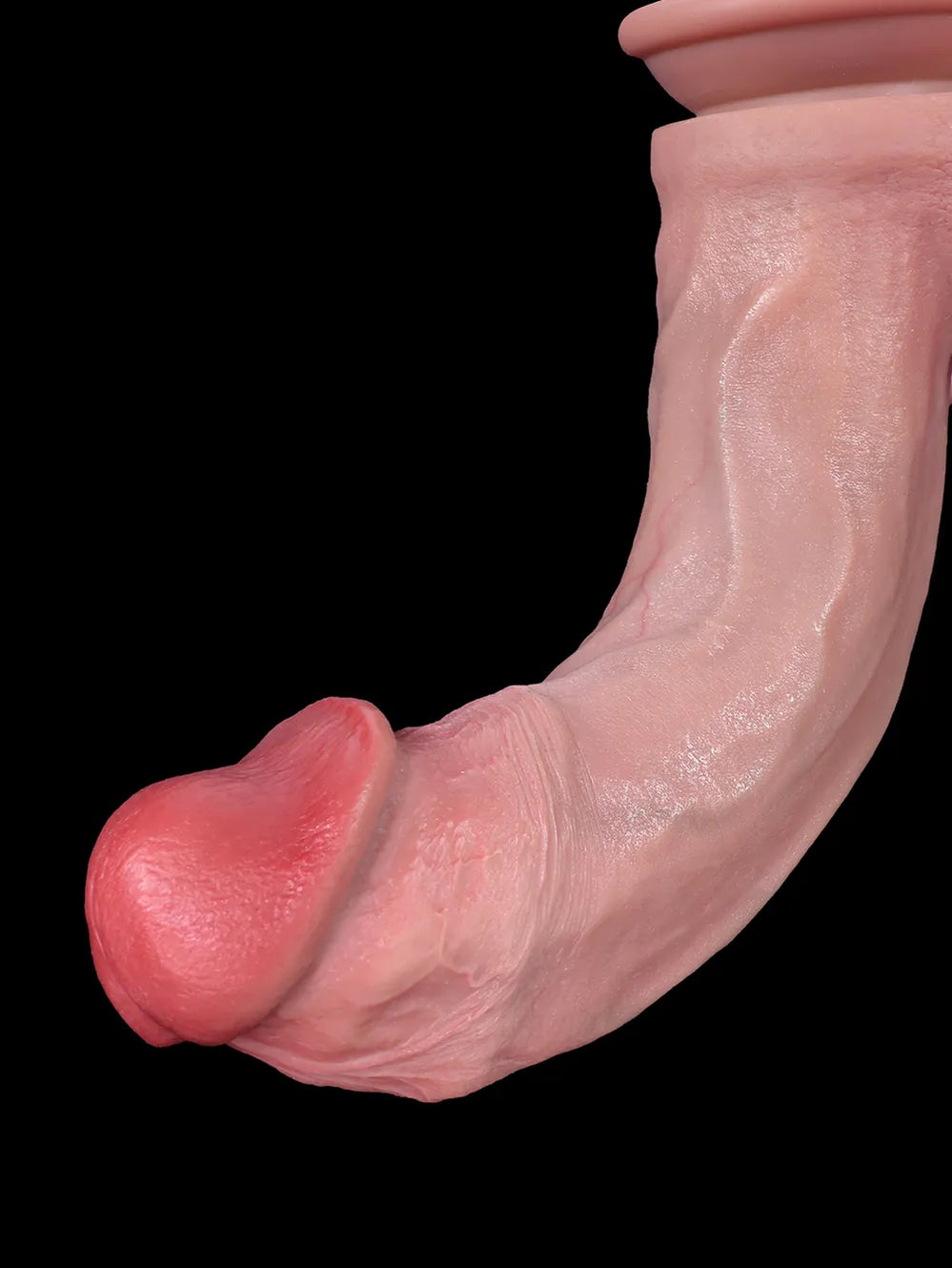 Machete 9.4" x 2.2" - Flesh G Spot Curved Dildo With Metal Keel
