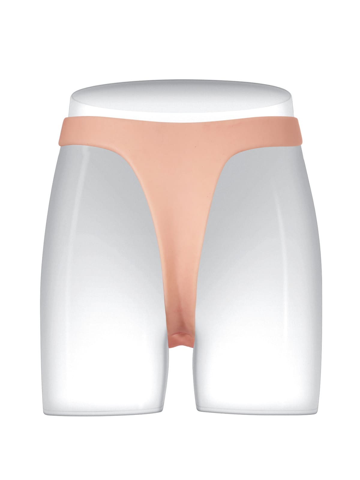 Nick 6.3" x 1.5" Realistic Silicone Strapped Dirty Penis, Sexy Thong Style With Dildo