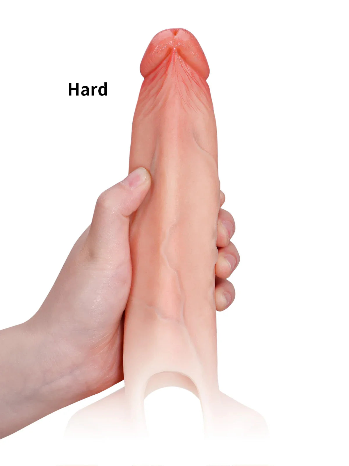 Emberfall 7.5" x 2" Hollow Strap-On with Penis Extension Sleeve For Women, Men, and Couples • ED Support • Wearable Design