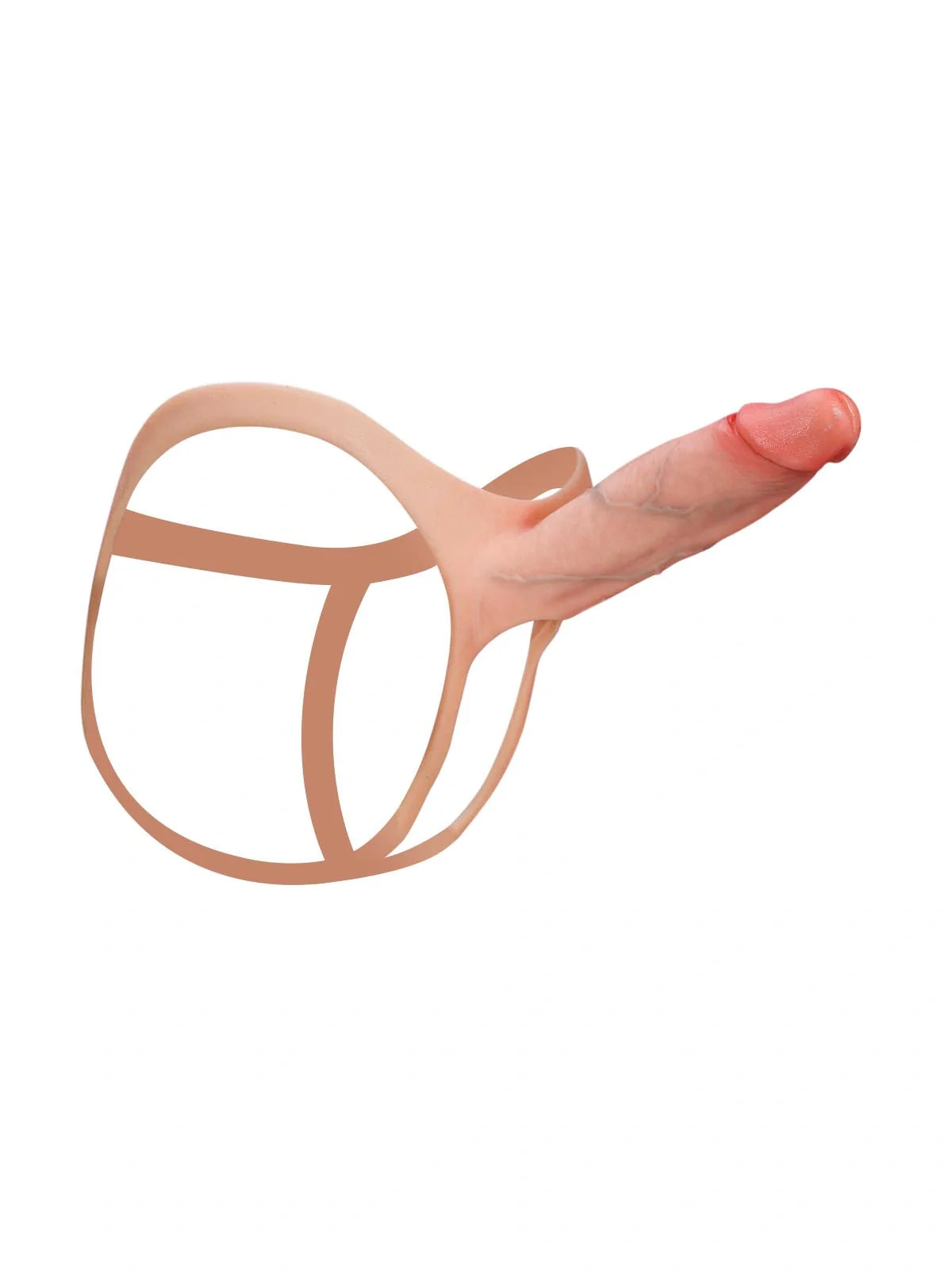Seraphine 8.3" x 2.2" Wearable Hollow Dildo Strap-On • Penis Extender • ED Sleeve • For Women & Men