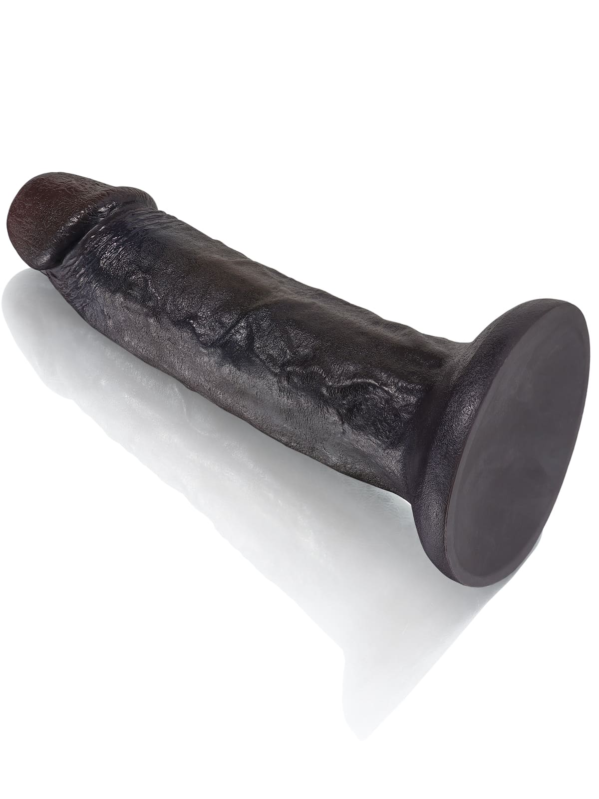 Tony 10" x 2.1" Black Soft Skin Huge Thick Dildo