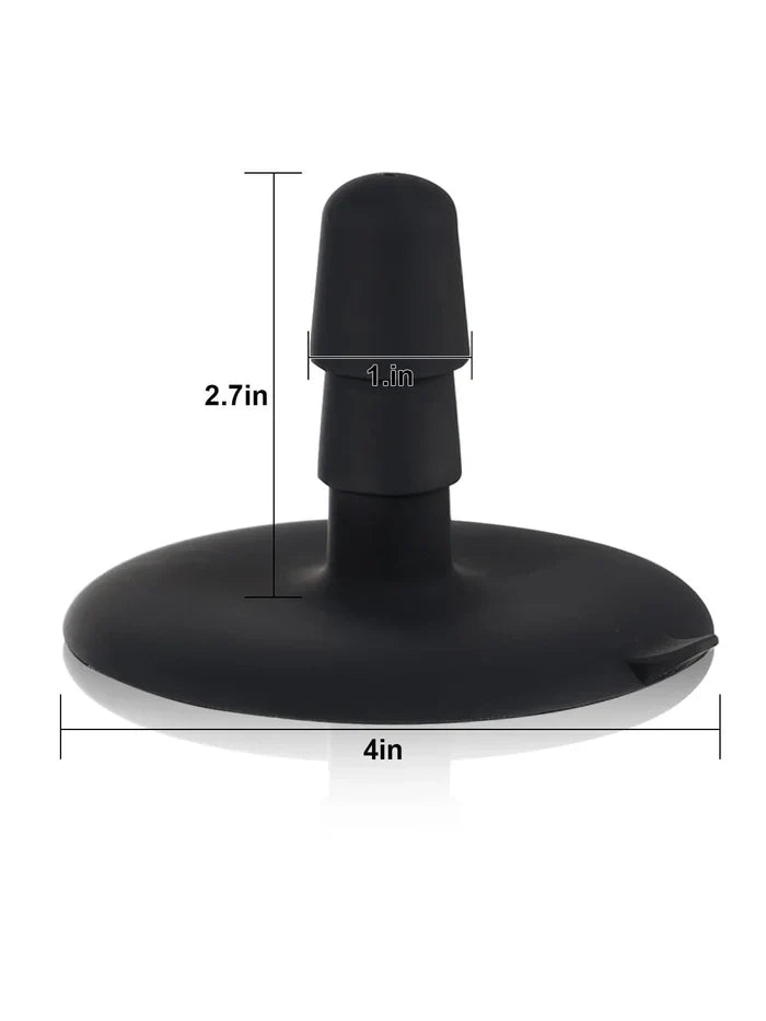 Patriot 9.4" x 2" Brown Sliding Skin Vac-U-Lock Dildo With Moving Balls & Suction Cup