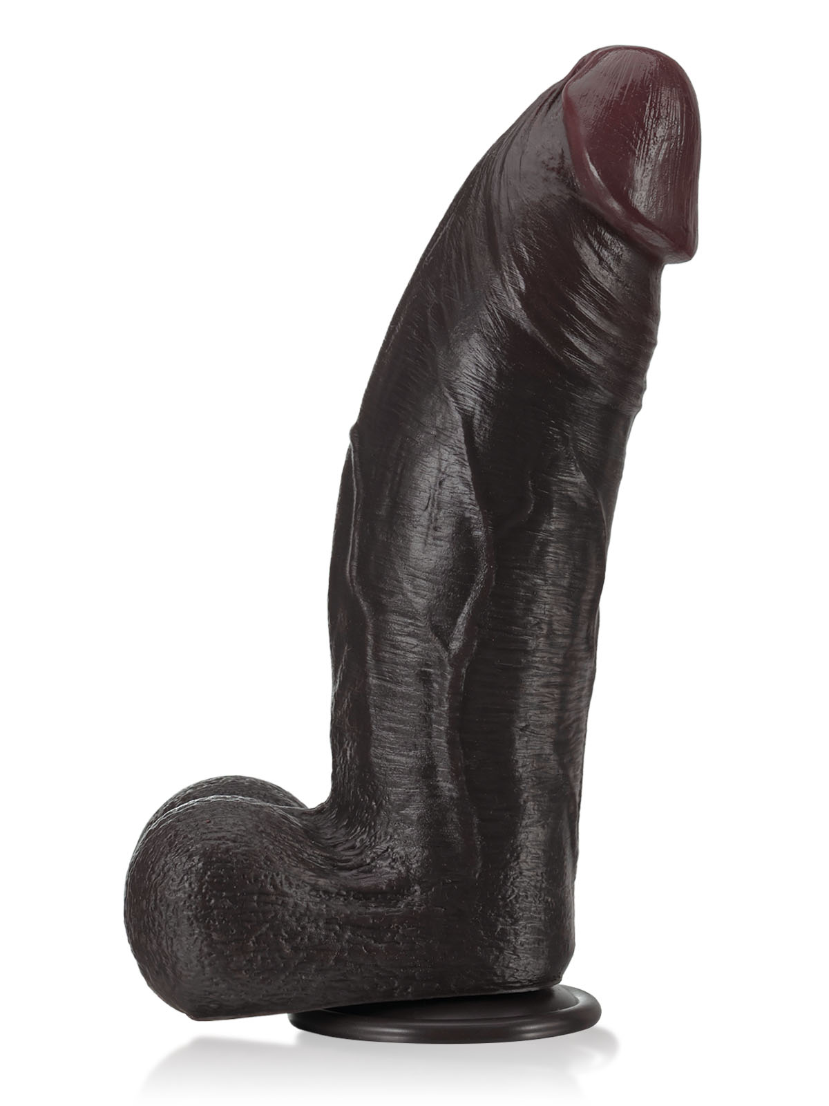 Zeus 11" x 3"  BBC Black Strong Extra Huge Thick Dual Density Dildo