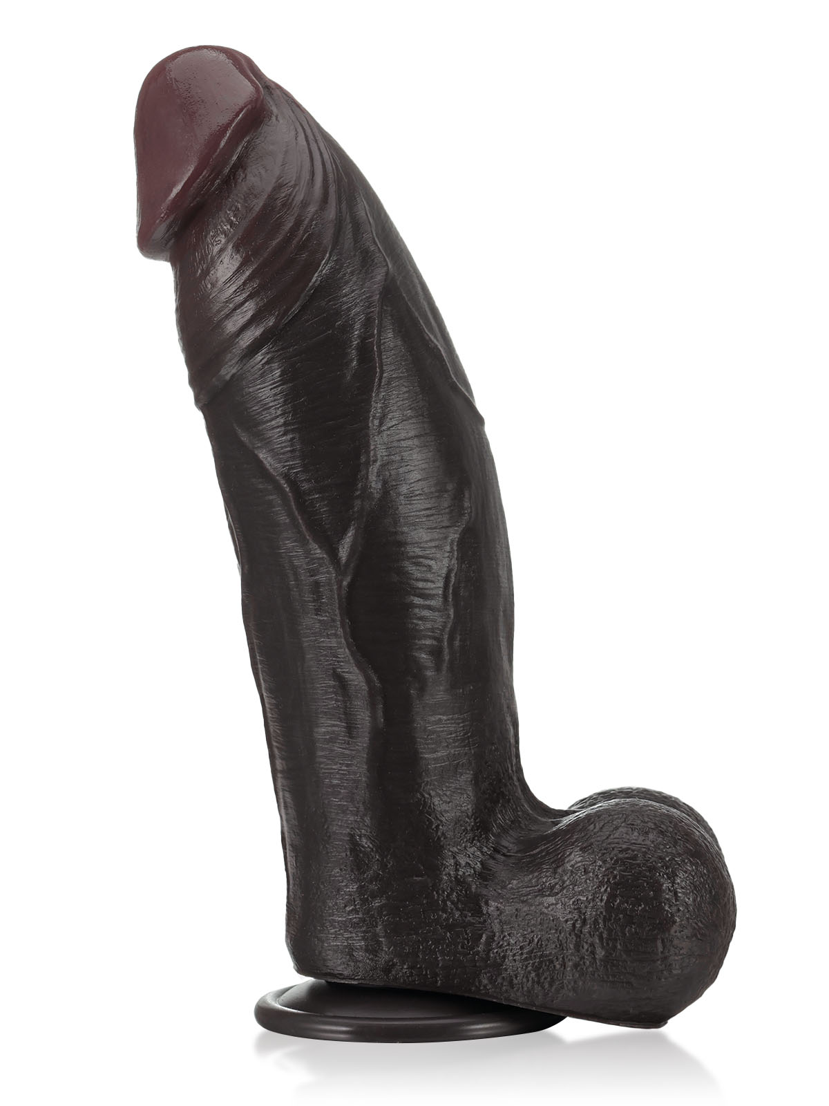 Zeus 11" x 3"  BBC Black Strong Extra Huge Thick Dual Density Dildo