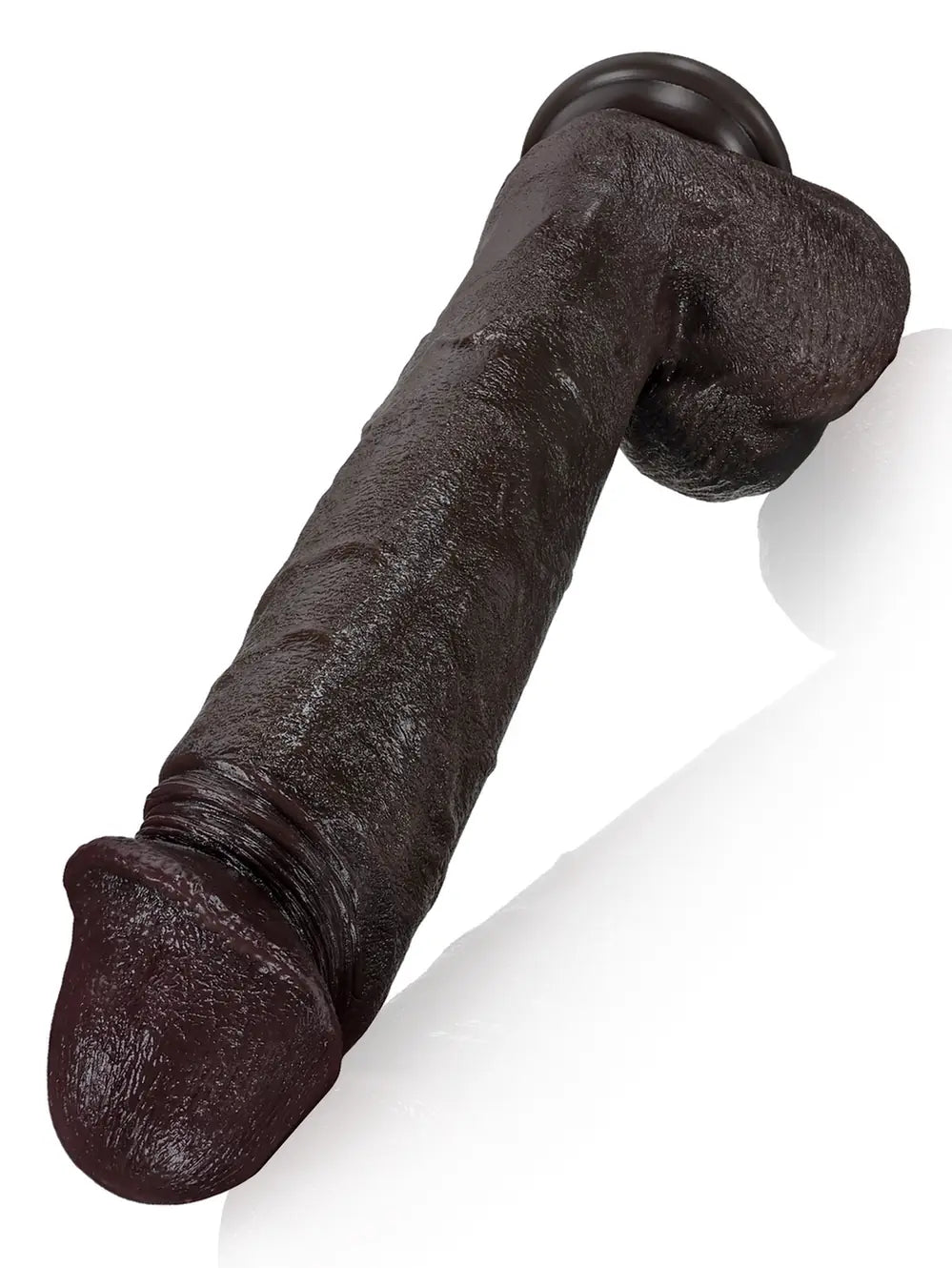 Adrianus 11" x 1.9" Black Big Vibrating Thrusting Dildo 7 Modes Thrusting & 3 Modes Vibrating